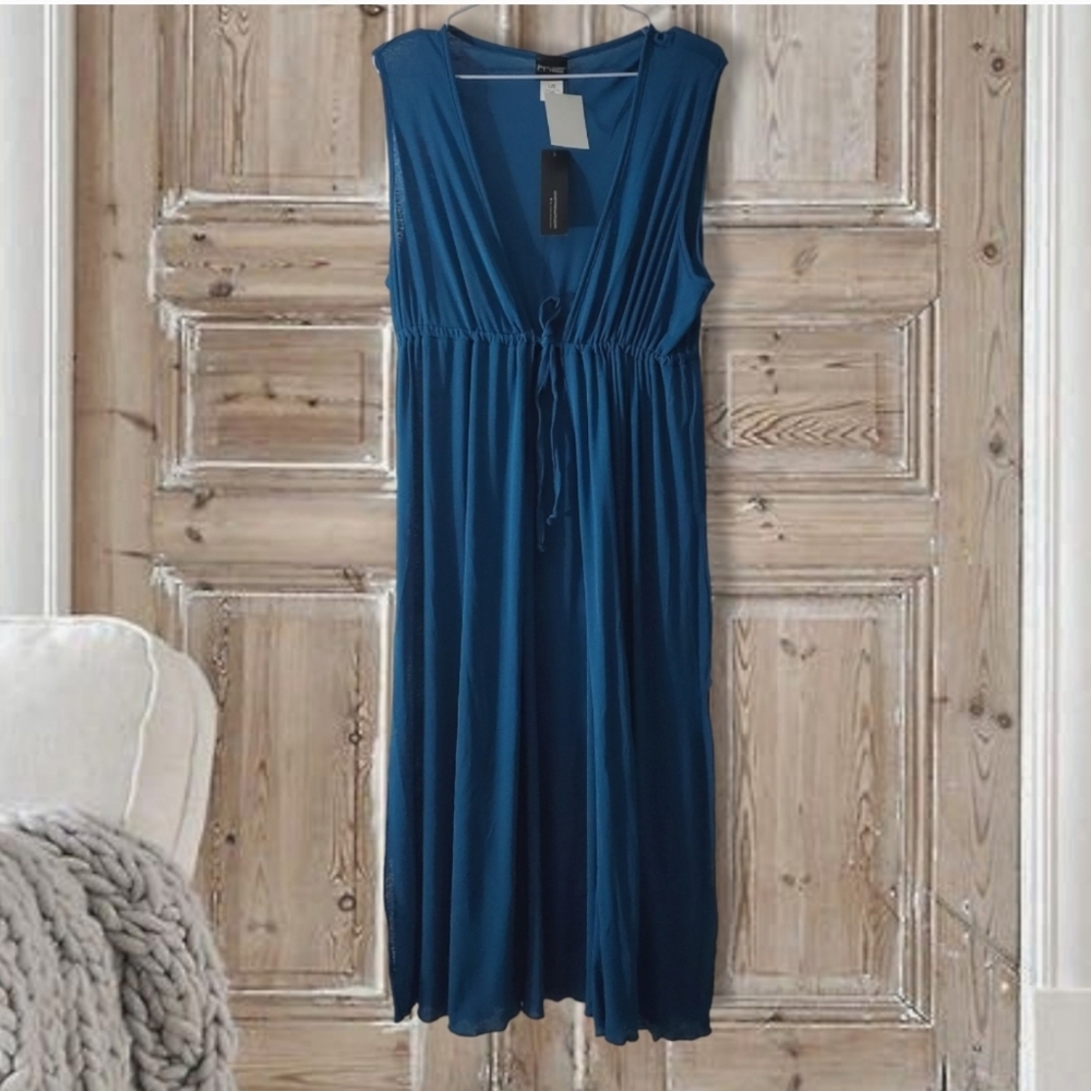 SOLD- Boho Cover Me- Beach Longline Cover-up  Size Large- NWT